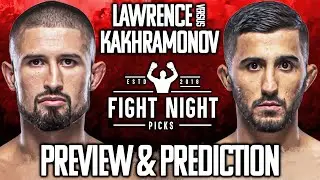 UFC Fight Night: Ronnie Lawrence vs. Saidyokub Kakhramonov Preview & Prediction