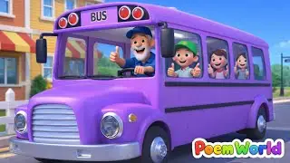 Wheels on the bus sound variations remix version || poem world