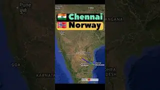 CHENNAI 🇮🇳 to OSLO 🇳🇴 Flight Route ✈️ Lufthansa Flight LH759 LH860