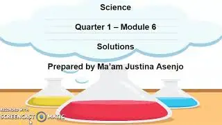 SOLUTIONS SCIENCE 7 QUARTER 1 MODULE 6  DISCUSSION