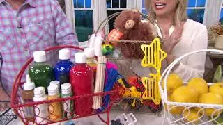 Gourmet Basics by Mikasa Loop & Lattice 2-Tier Flatback Basket on QVC