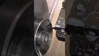 CNC TURNING TAPER PROGRAM WITH 0.2 RADIUS  INSERT #machine #cnc #youtubeshorts #viral