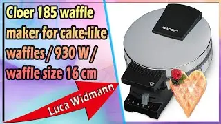 Cloer 185 waffle maker for cake-like waffles / 930 W / waffle size 16 cm