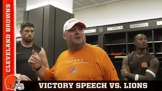 Victory Speech from Freddie Kitchens After Week 4 Win | Cleveland Browns