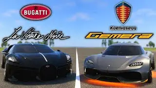 THE CREW 2 : Bugatti La Voiture Noire vs Koenigsegg Gemera !