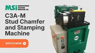 Stud Chamfer and Stamping Machine