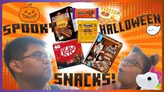 TRYING HALLOWEEN SNACKS! (for the first time)