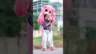 Teddy Bear Dance with cute girl 😍#teddy #dance #youtubeshorts #shorts