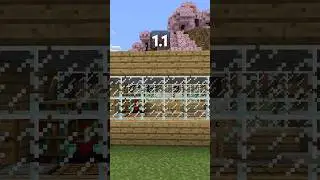 Minecraft 1.1 to Minecraft 1.21 over the years #minecraft #nostalgia #shorts #cool #1.1