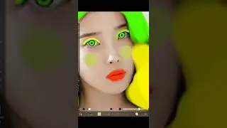 IU green and yellow edit #edit #painting #iu #kpop
