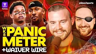 Week 8 Panic Meter🚨: Time to trade or drop THESE RBs and WRs? + Waiver Wire MUST adds for Week 9 📝