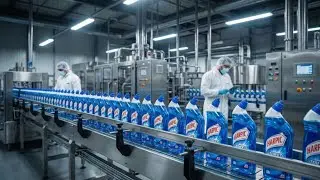 AI technology exposed Harpic Manufacturing Secrets 😱 | #factory#video  #aivideo#process#viralvideo 