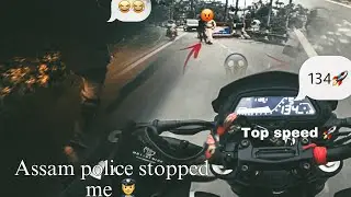 Assam police stopped me 👮 || Dominar 250 top speed 🚀 || hyper ride🤯
