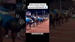 Asafa Powell God mode👑😈🥵🥶 #viral #attitude #atheletic #motivatinal #tracklover #shorts