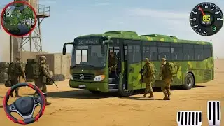 Army Coach Bus Driving Simulator - US Army Transporting Military Squad Driving 3D - Android Gameplay