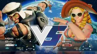 SF5 Rank Match moke(rashid) VS adelloon(karin) 1