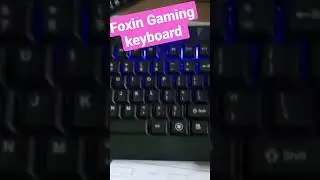Gaming keyboard Foxin #viralvideo #shorts #viral #laptopshopee #foxin #gaming