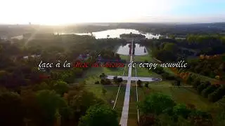 Les 12 colonnes vue du ciel cergy St Christophe  drone 4k