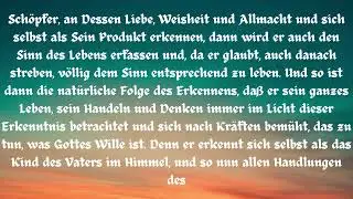 Sinn des Lebens ...Glaube und Liebe....