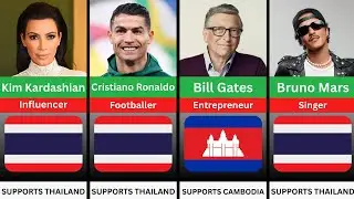 Famous People Who SUPPORT Thailand or Cambodia