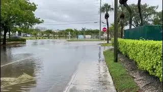 Mini Flood , Next to St. Matthew Catholic Church , Hallandale Beach , Florida