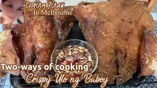 TWO WAYS OF COOKING CRISPY ULO NG BABOY | CRISPY ULO | CRISPY PIG&rsquo;S HEAD | Cooking Pinay