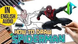 [DRAWPEDIA] HOW TO DRAW *NEW* SPIDERMAN MILES MORALES (PS5) - STEP BY STEP DRAWING TUTORIAL