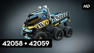 LEGO Technic - 42058 + 42059 - Power Racer | How To Build Instructions
