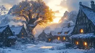 Sacred Celtic Winter Village Under the Great Silent Tree | Medieval Music for Relaxation