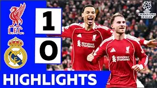 Liverpool vs Real Madrid (1-0) | Mac Allister Goal | Champions League Highlights 2025