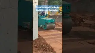 Equipment Routine in Backfilling & Compaction #equipment #backfill #compact #construction #building