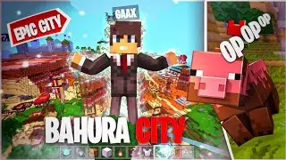 MY NEW VILLAGE TOUR | BAHURA CITY MINECRAFT PE | MY NEW BAHURA CITY | RTX ON