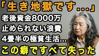 76歳女性実話。老後資金8000万、老後は安泰だと思っていた。変えられない習慣の恐ろしさ   ある癖が原因ですべてを失った【60代以上の方へ⧸老後の幸せ⧸シニア】