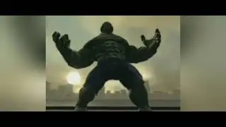 Hulk distruge tot ce este rău.Secvență din film.