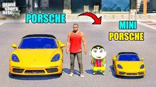 Franklin Porsche Car VS Shinchan Porsche Car in GTA 5 || JNK GAMER