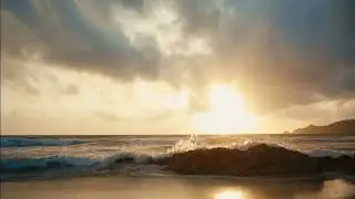 By The Beach | Ambient Beach Water ASMR | For Sleep/Study/Work/Relax/Focus/Read