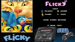 Flicky 100% | SEGA Genesis Let's Play | Full Gameplay Walkthrough | No Damage | 1080p60