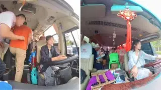 Female Bus Driver Xuemei Day: Passenger Pickups, Driving & Life on the Road