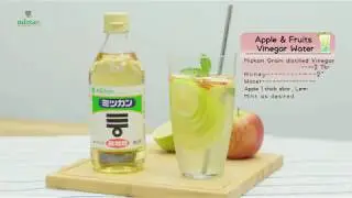 Apple and Fruits Vinegar Water Recipe : Grain Flavored Distilled Vinegar