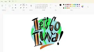 How to draw the Let's Go Luna! logo using MS Paint | How to draw on your computer