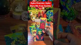 Apke Enemies Kiya Soch Rehe h Apke Bare Me? 🌺🍀🦋⭐️❤️#tarot #curentfeelings #future #viralvideo