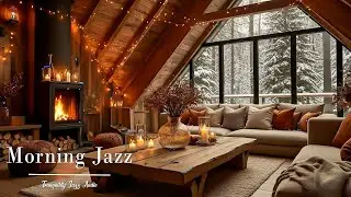Relaxing Coffee Shop Jazz ☕ Winter Vibes for Working & Concentration