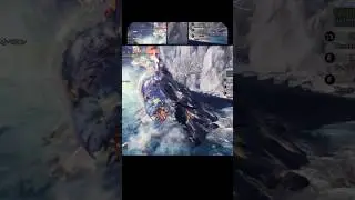Airborne Glider Mantle KO on Namielle #monsterhunterworld #videogame #ps4