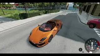 Beamng flood escape, but every time I crash, I drive a new luxury car! (part 1)