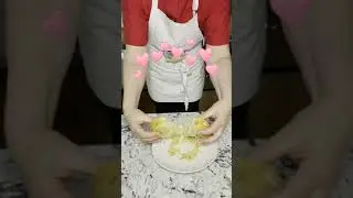 Folding Egg Whites and Confetti into a Cake Batter #shorts 🍰 Cakes with Lorelie