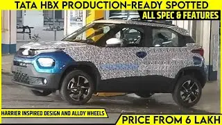 Tata HBX Production-Ready Micro SUV Spotted | All Changes, Price, Spec, Features And More