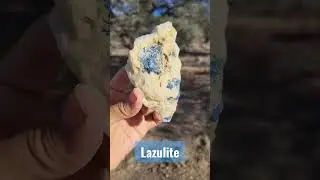 Blue LAZULITE!  This is NOT Lapis Lazuli