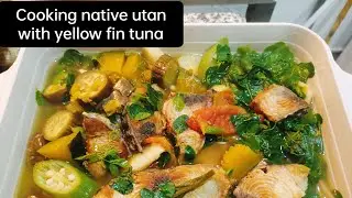 Low-cost cooking delicious Vegetable soup ( Utan Bisaya )