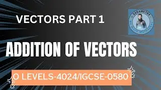 VECTORS ADDITION OF VECTORS| O LEVEL MATHS 4024| IGCSE 0580