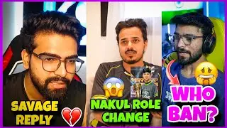 😳 Omegaaa savage reply to godlike fan, nakul role change in sometime said thug, lolzzz on good📰#bgmi